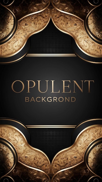 Photo black and gold luxury background with copy space