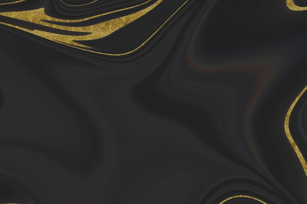 Black and gold marble abstract background