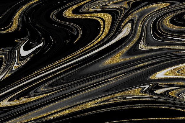 Black and gold marble texture