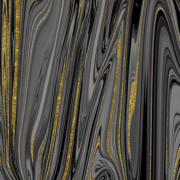 Photo black and gold marble texture