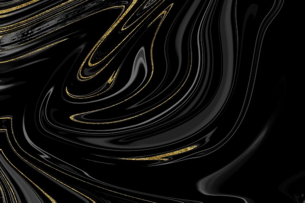 Black and gold marble texture