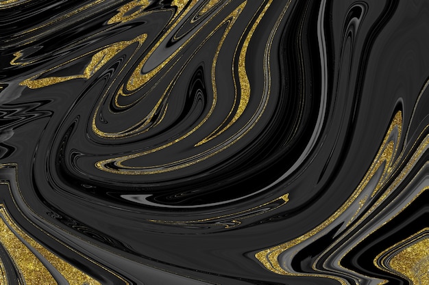 Black and gold marble texture