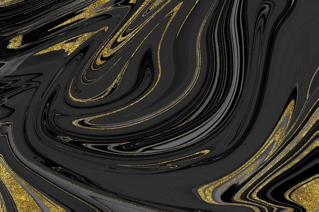 Black and gold marble texture