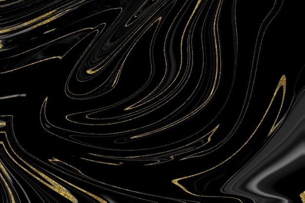 Black and gold marble texture