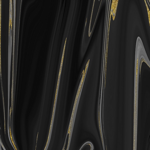 Black and gold marble texture