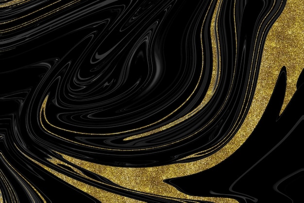 Black and gold marble texture