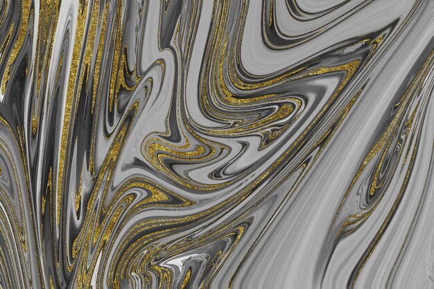 Photo black and gold marble texture