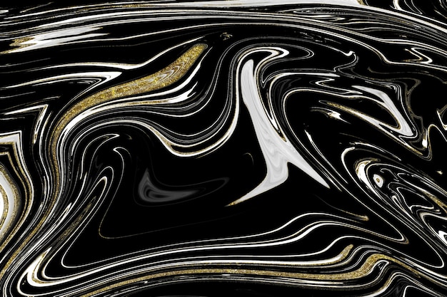 Black and gold marble texture