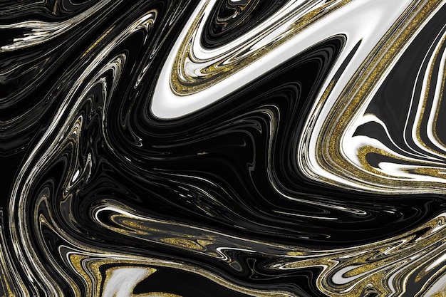 Black and gold marble texture