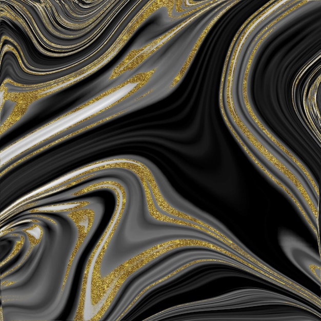 Black and gold marble texture