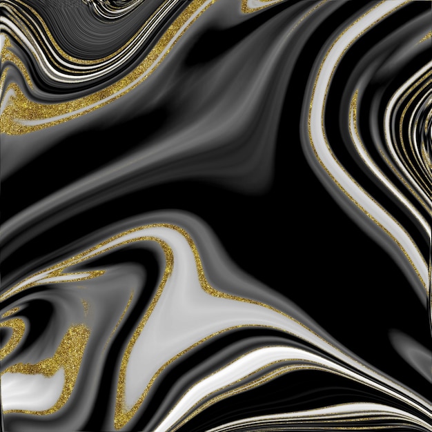 Black and gold marble texture