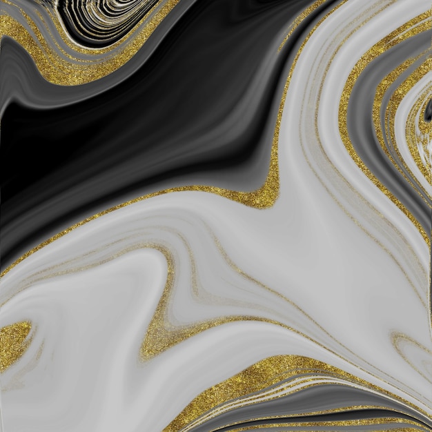 Black and gold marble texture