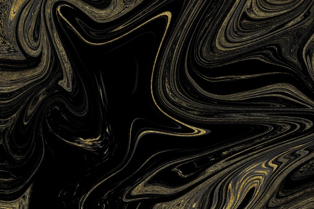 Black and gold marble texture