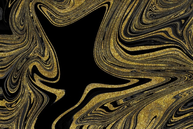 Black and gold marble texture