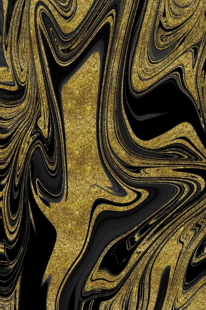 Black and gold marble texture