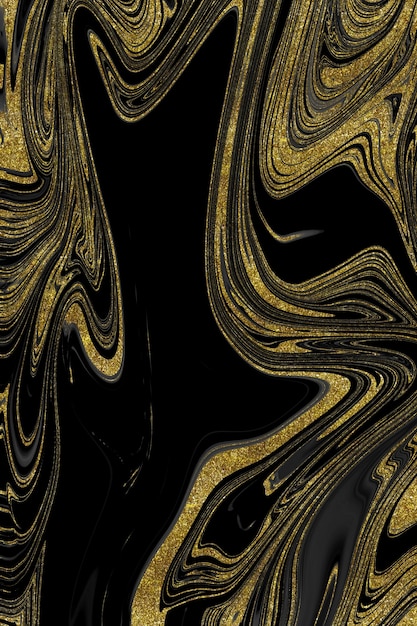 Black and gold marble texture