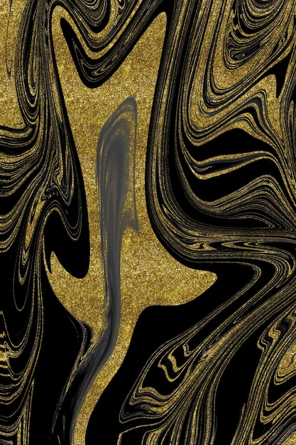 Black and gold marble texture