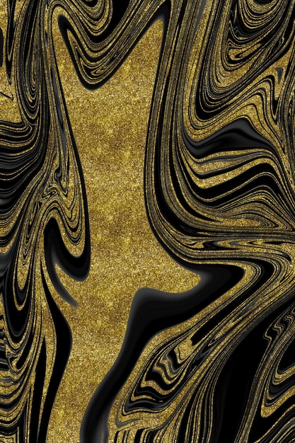 Black and gold marble texture