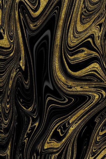 Black and gold marble texture