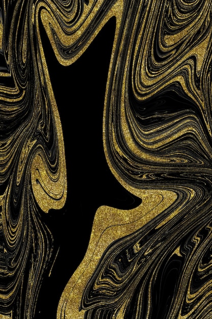 Black and gold marble texture