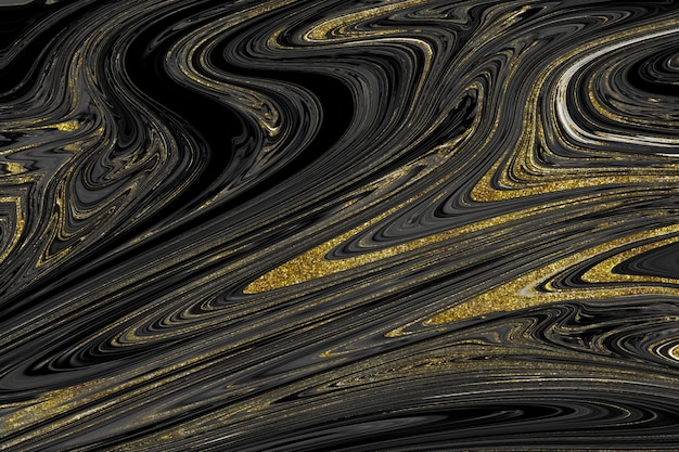 Black and gold marble texture