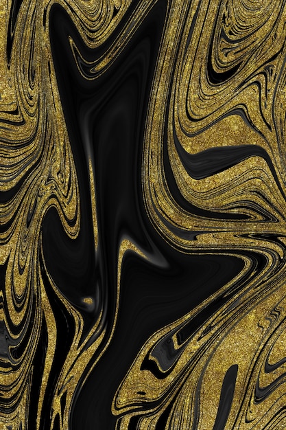 Black and gold marble texture