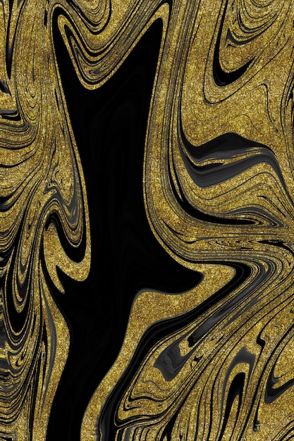 Black and gold marble texture