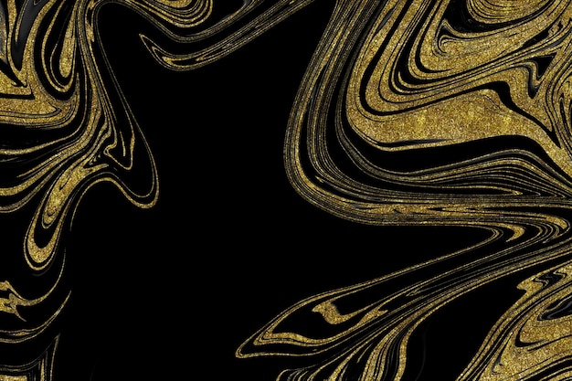 Black and gold marble texture