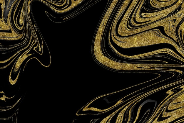 Black and gold marble texture