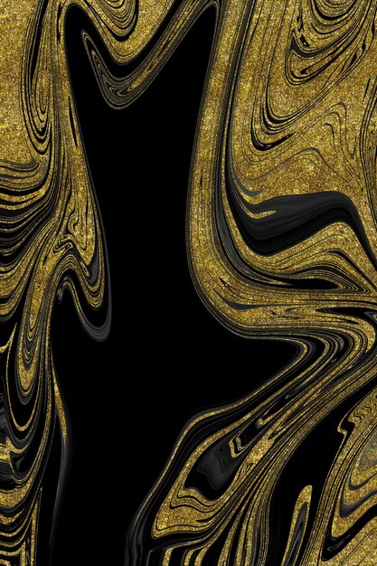 Black and gold marble texture