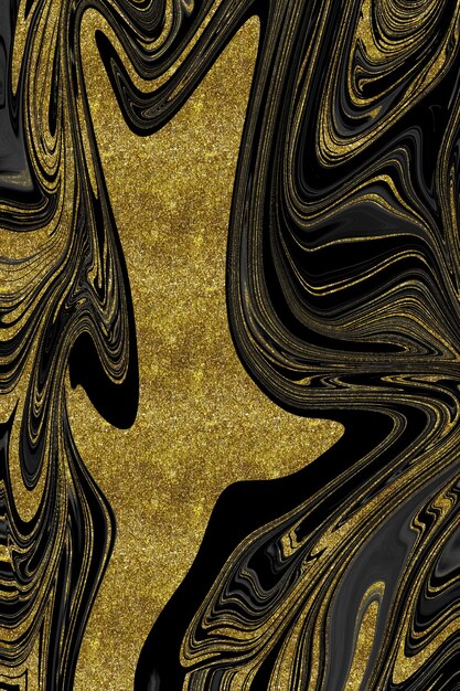 Black and gold marble texture