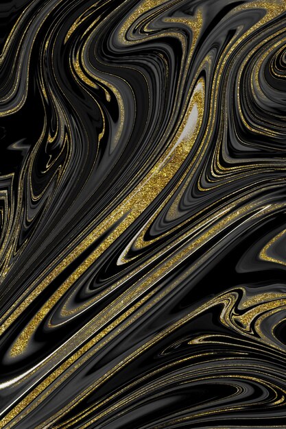 Black and gold marble texture