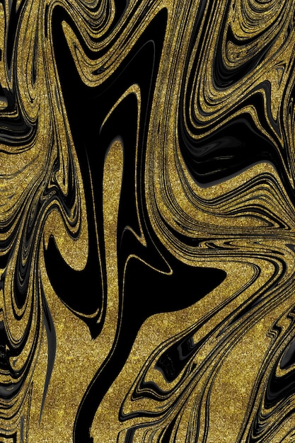 Black and gold marble texture