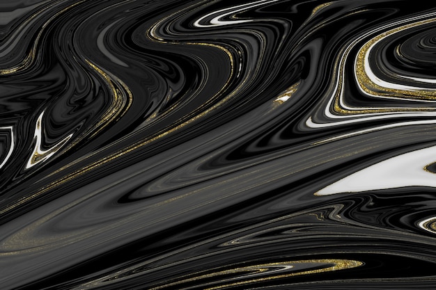 Black and gold marble texture