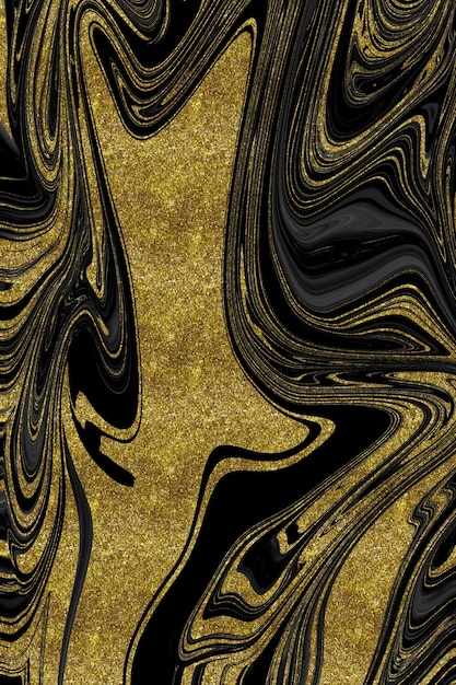 Black and gold marble texture