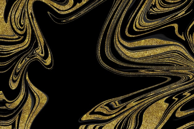 Black and gold marble texture