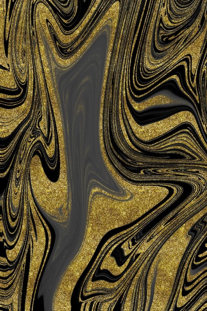 Black and gold marble texture