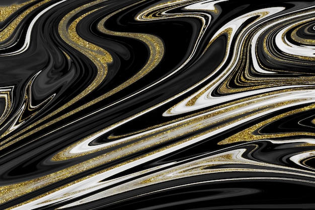 Black and gold marble texture