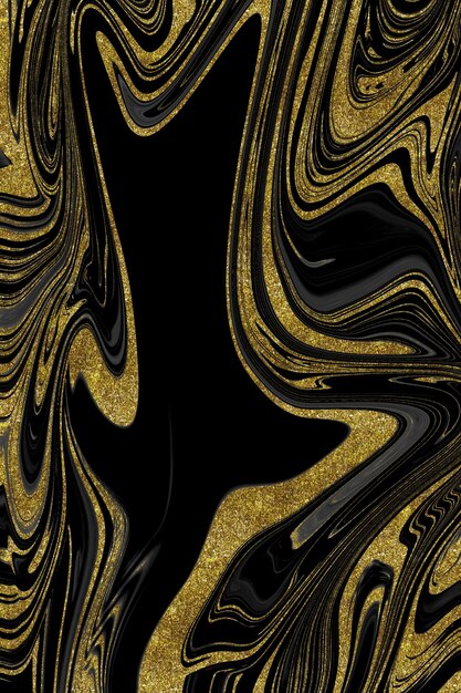 Black and gold marble texture