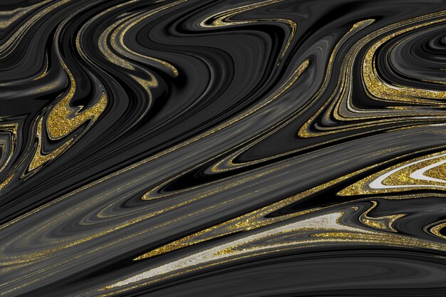 Black and gold marble texture