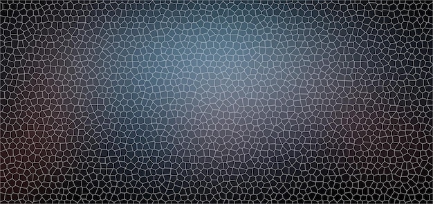 Photo a black and gold mosaic of a honeycomb with a blue background