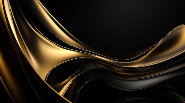 Black and gold wallpaper with a gold background