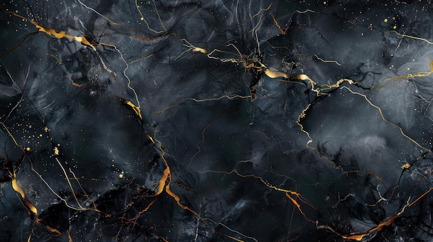 black and golden marble background with smudge grey effect abstract background