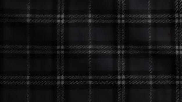 Photo black and gray plaid fabric seamless pattern