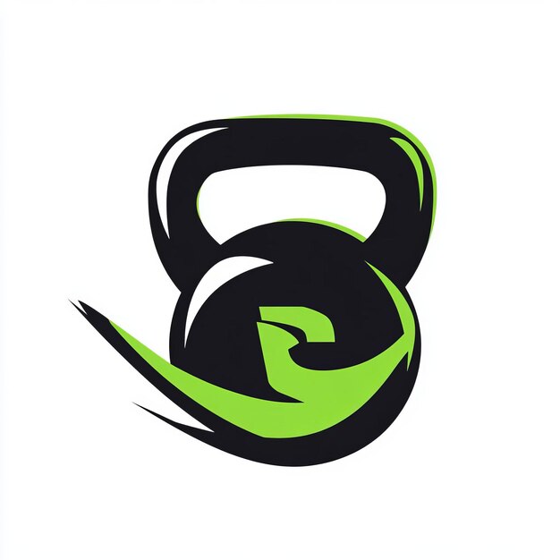 a black and green logo with a green snake in the middle