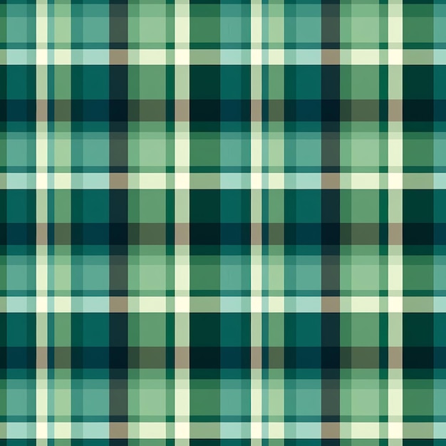 Black and green plaid pattern background texture AI generated