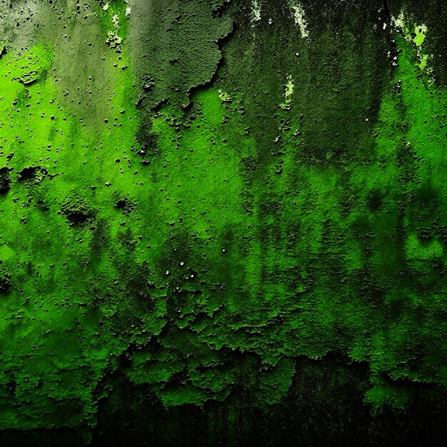 Black grungy green texture cement concrete wall abstract background