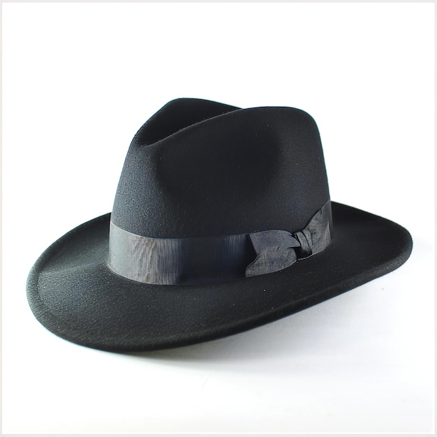 Black hat isolated on a white background