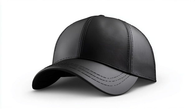 a black hat with a black band is shown on a white background