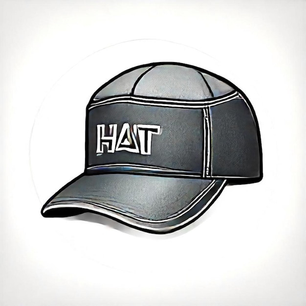 Photo a black hat with a black hat that says  hat